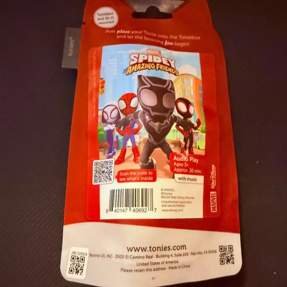 Tonies Black‎ Panther Audio Character Kids OS Black New Spidey Amazing Friends